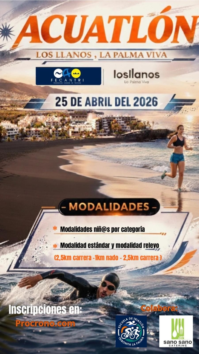 ACUATLON LOS LLANOS LA PALMA VIVA - Inscríbete