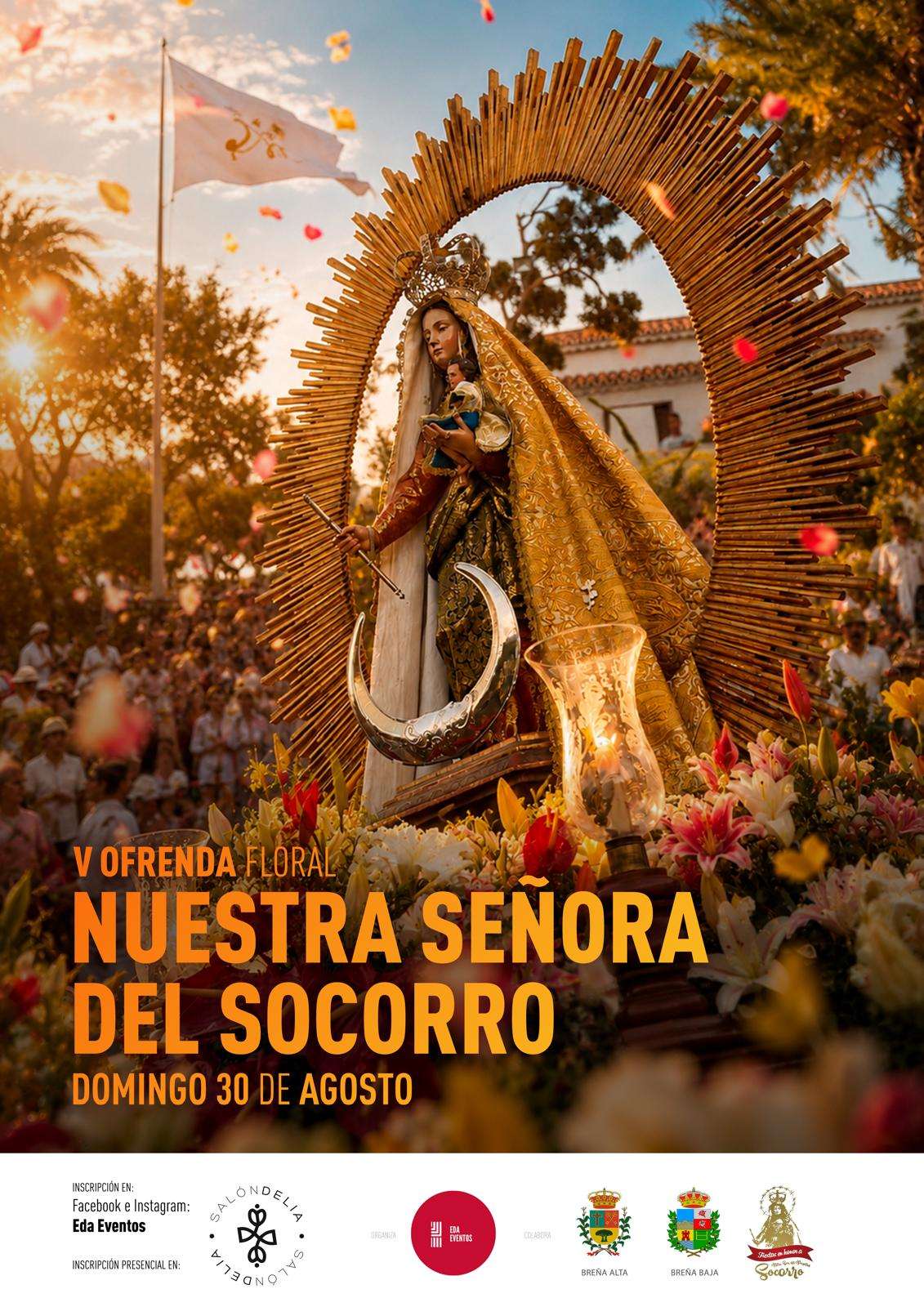 V OFRENDA FLORAL NUESTRA SEÑORA DEL SOCORRO - Inscríbete